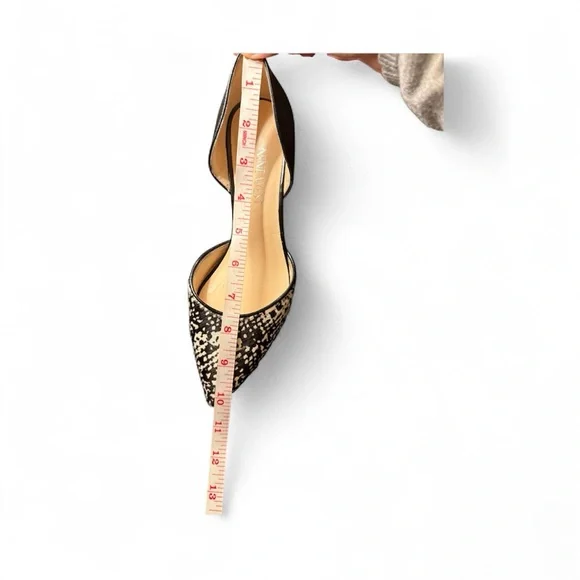 Nine West D’Orsay Pony Leather Kitten Heel Size 6 - Picture 7 of 9